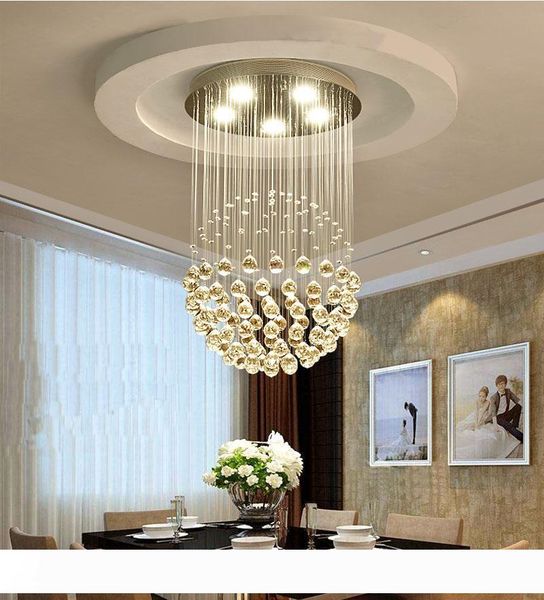 

new modern led k9 ball crystal pendant light chandelier clear ball ceiling light