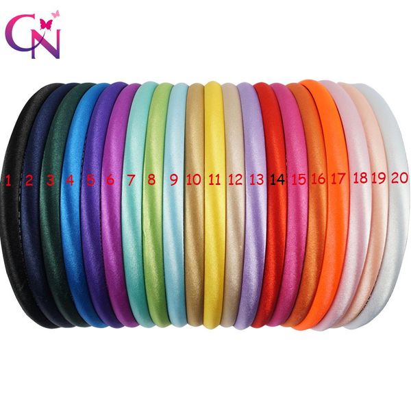 

kids lot 10mm quality 40 20 for hard girls satin headband hoop accessories hairband pcs children high cover colors hair rvtbq cissors, Black;brown