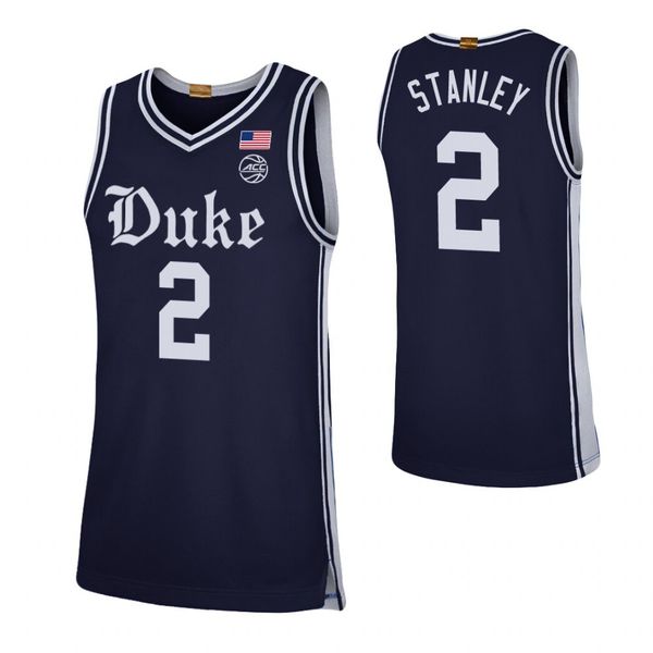 

personalized stitched men's duke blue devils alex o'connell jack white cassius stanley customized 2020 college basketball jersey b, Black