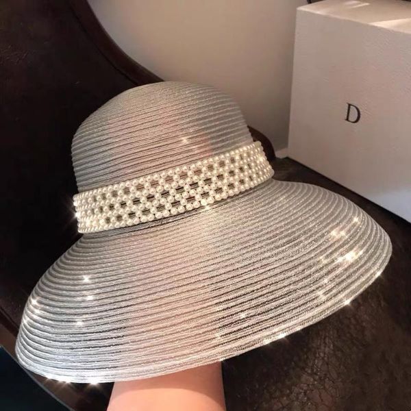 

womens beach sun hat uv upf50 travel foldable brim summer uv hat, Blue;gray