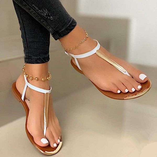

2020 summer women flat sandals open toe ankle strap gladiator ladies shoes beach flip flops sandalias mujer big size, Black