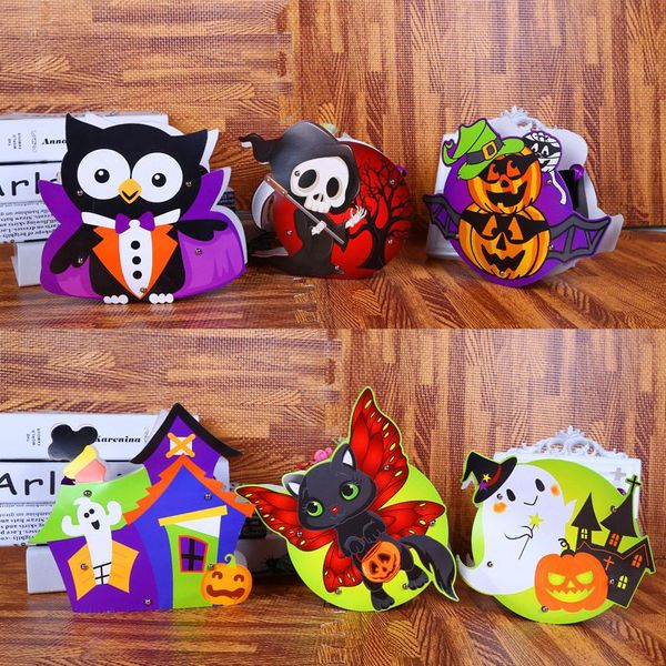 

halloween diy paper gift bag cartoon creative candy bags handmade halloween portable candy bag skull pumpkin spoof ghost festival products