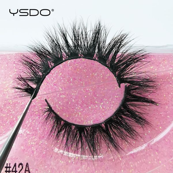 

false eyelashes ysdo 1 pair volume 3d mink lashes natural makeup extension tools faux cils maquiagem 42a