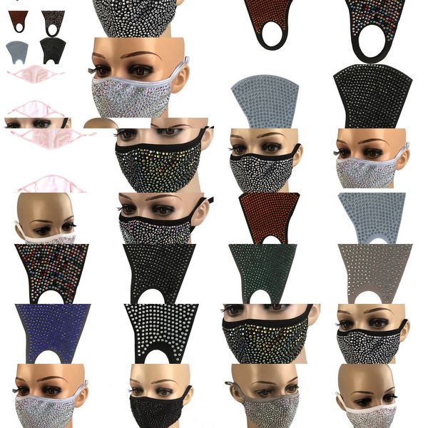 

bling diamond fashion protective bling dustproof mask pm2.5 mouth masks washable reusable lrlw os4r1