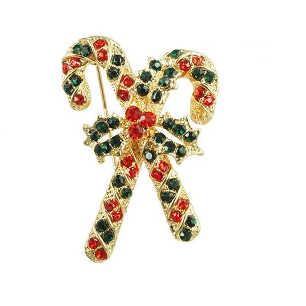 

2020 designer brooch french explosion models popular in europe and the united states popular new year clothing creative christmas crutch, Gray