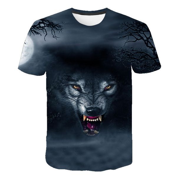 

men wolf cool male animal printing male 3d print shirts hippie humor horror men clothing