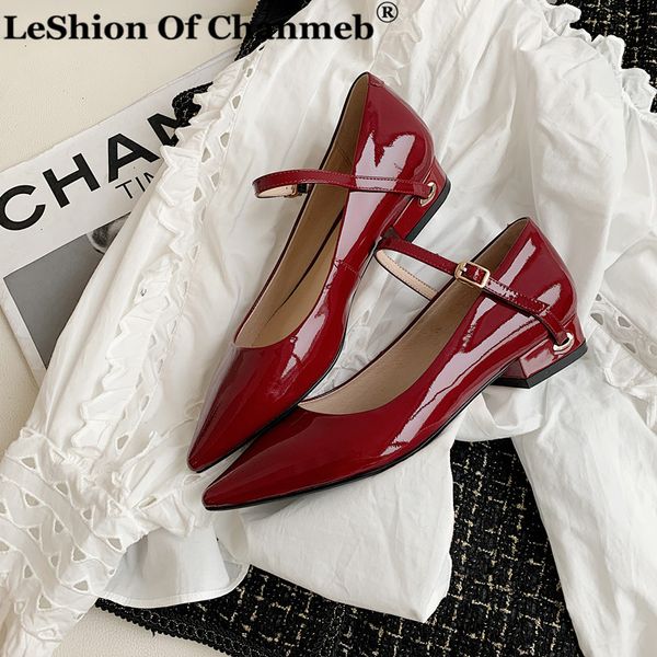 

genuine leather espadrilles women flat shoes zapatos de mujer ladies mary janes pointy toe flats woman spring shoes, Black