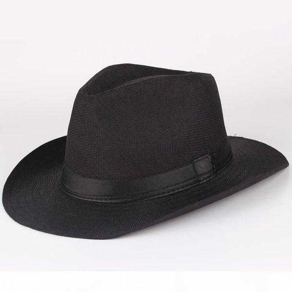 

women men fashion summer casual trendy visor beach sun straw jazz hat cowboy fedora hat gangster cap, Blue;gray