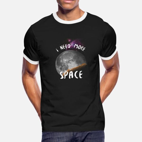 

i need space moon present t shirt men gift short sleeve size s-3xl slim gift comfortable summer style original shirt