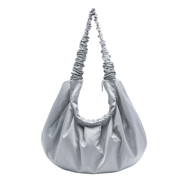 

new simple retro small fresh literary pure color handbag casual all-match canvas folding shoulder bag