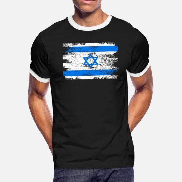 

israel shirt gift country flag patriotic travel asia light t shirt men printed cotton round collar family gift comical leisure shirt