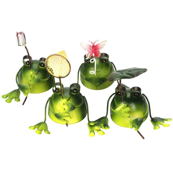 

4pcs deskfigurine iron ornament art craft cartoon sculpture home decor