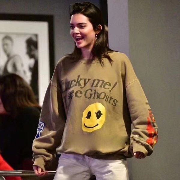 

2020 cpfm x 6 kid see ghosts long sleeve pullover tee street hip hop casual sweater couple fashion sweatshirt hflswy263, Black