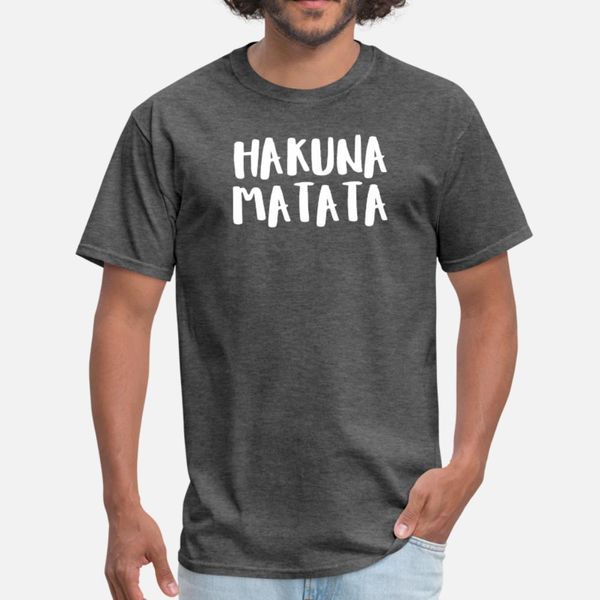 

hakuna matata t shirt men graphic 100% cotton euro size s-3xl letters graphic breathable spring natural shirt