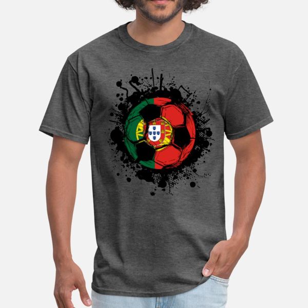 

portugal football t shirt men design short sleeve crew neck natural fit new fashion spring autumn standard shirt