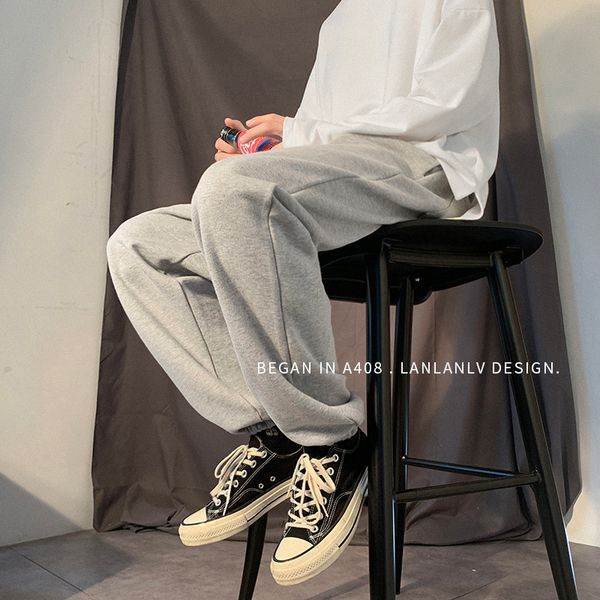 

autumn 2020 casual versatile sports pants fashion men's harem, Black