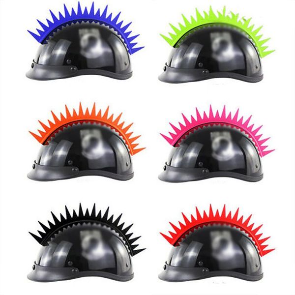 

motorcycle helmet horns crocodile fin helmet cockscomb motorcycle modification accessories decor strong adhesive 34cm