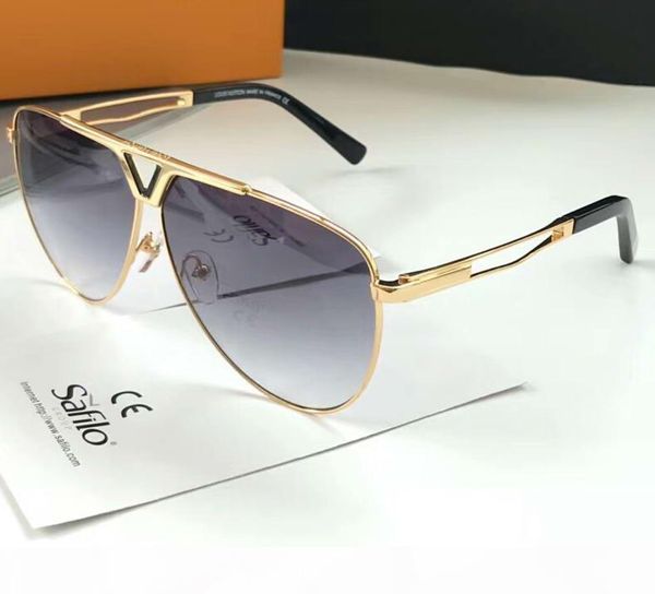 

luxury z2314u pilot sunglasses gold grey lens 65mm mens designer sunglasses sonnenbrille occhiali da sole new with box, White;black