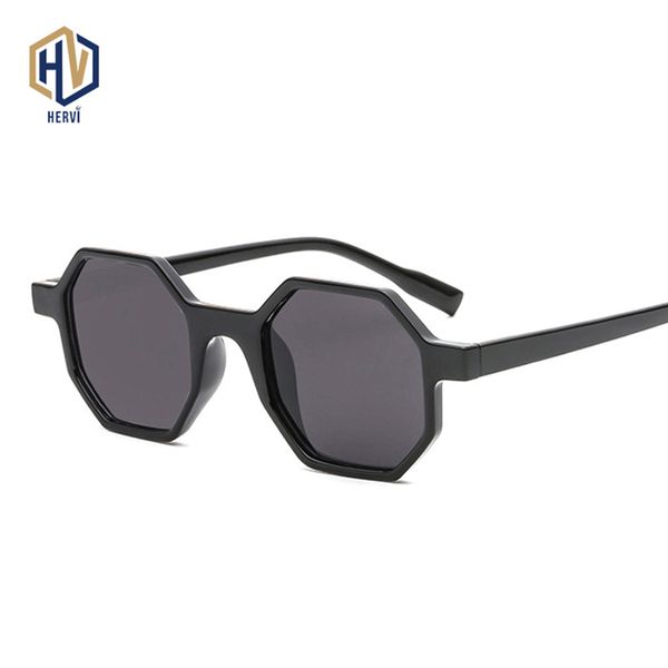 

new polygon sunglasses women retro hemming sun glasses men brand designer hexagon pc frame eyewear uv400, White;black