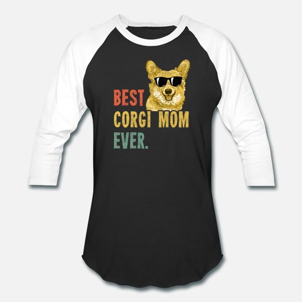 

corgi corgi mom ever retro dog funny t shirt men knitted cotton s-3xl natural cute casual spring autumn leisure shirt