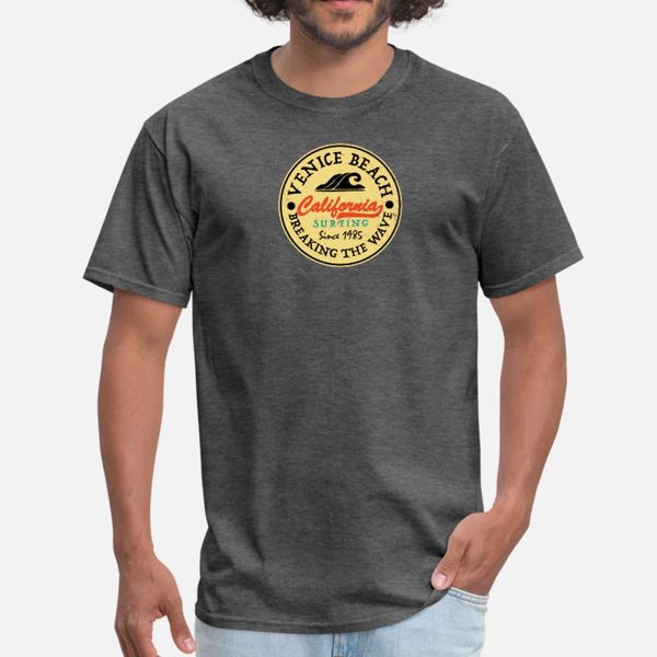 

vintage surf venice beach california surfing t shirt men designs tee shirt o-neck pattern anti-wrinkle authentic spring standard shirt