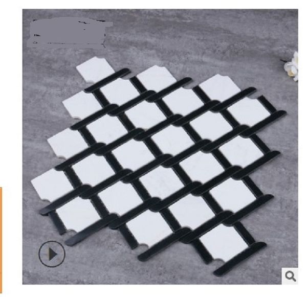 

2020 горячей продажи натуральный мрамор мозаика белый гостевая комната тв фон стены интерьера настенная плитка