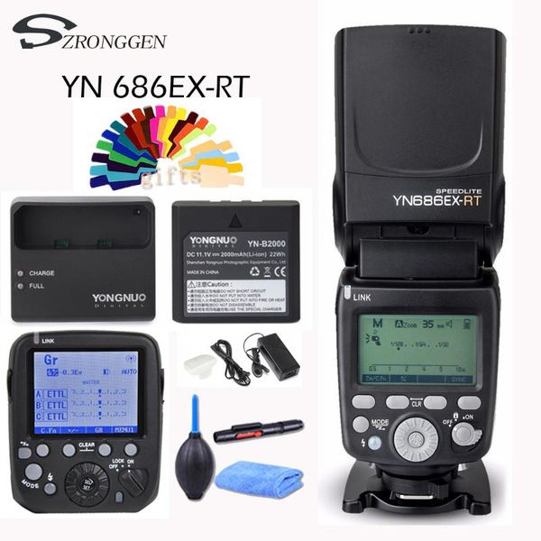 

yongnuo yn686ex-rt 2000mah li-ion battery speedlite gn60 2.4g wireless hss 1/8000sl/m/multi flash light yn686 for dslr