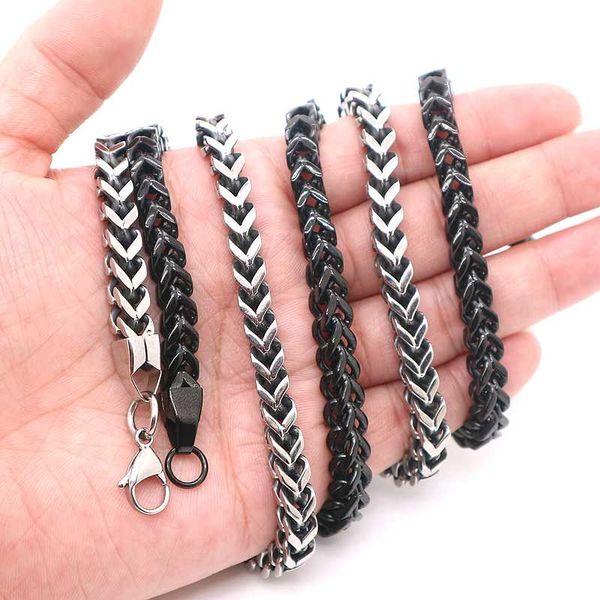 

men's 316l stainless steel punk gothic fashion cool chain for party, Silver