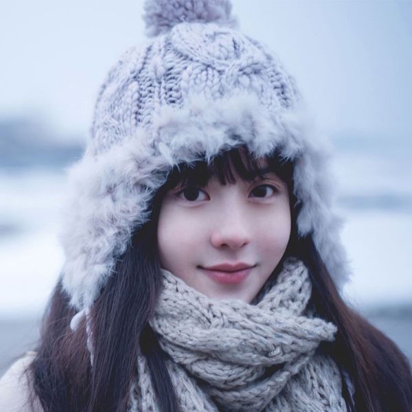 

beanie pompom hat winter hats for women knitted earmuff hat ear flap knit women winter beanie in women's beanies, Blue;gray