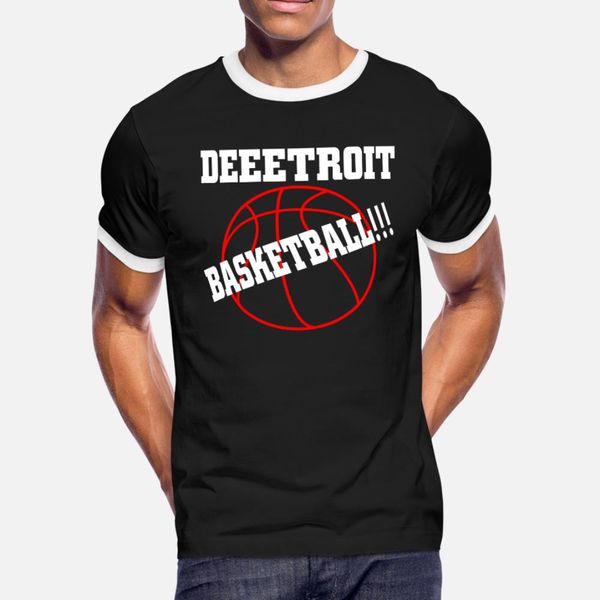 

deeetroit basketball t funky jokes t shirt men designs 100% cotton s-xxxl fit sunlight casual spring autumn natural shirt