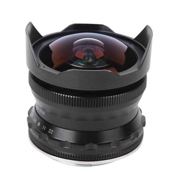 

7.5mm f2.8 fisheye mirrorless camera lens optimize imaging brass mount ef-m &amp eosm mounts for canon m2 m3 m5 m6 m10 m100 m50