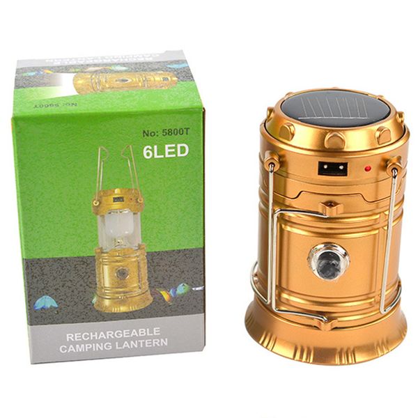 

solar power rechargeable led camping tent light torch lamp lantern ja55