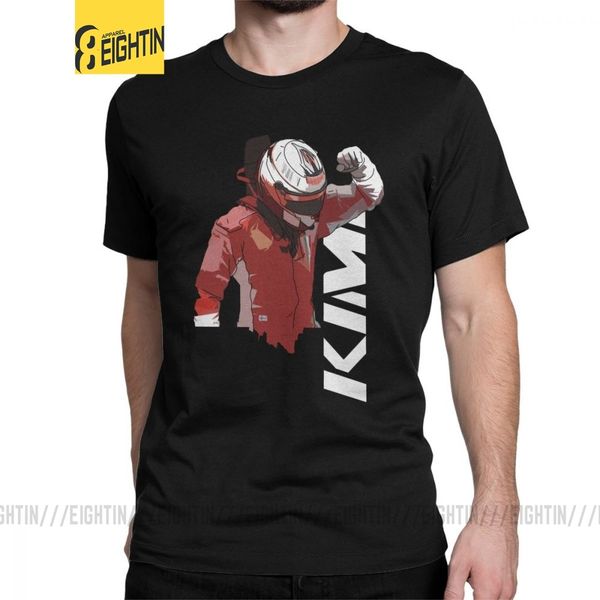 

man racing motor car t shirt kimi raikkonen t-shirts 2019 fashion short sleeved tees round neck clothes cotton classic fit