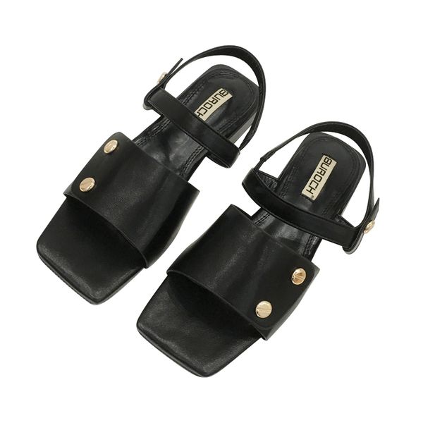 

2020 summer sandals women sqaure-toe high heels concise pumps party prom shoes woman rome style gladiator sandals, Black