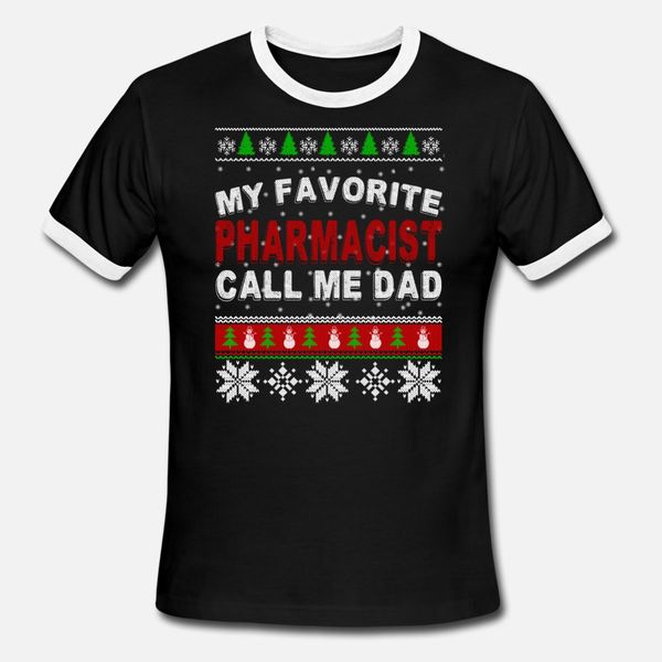 

my favorite pharmacist call me dad xmas gift t shirt men print 100% cotton plus size 3xl vintage cute fashion summer style shirt