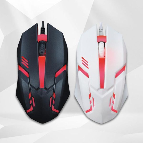 

mice colorful luminous wired usb plug optical deskmouse office computer pc lapgaming