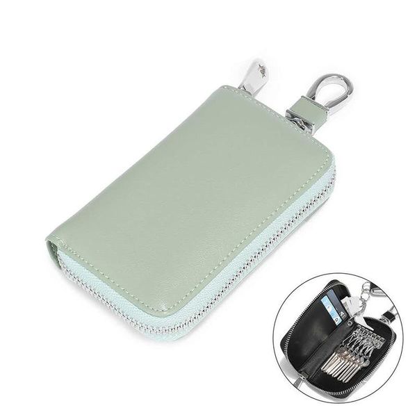 

designer key bag man leather zipper wholesale multi-function car key waist hanging man casual business key bag tide gift 930