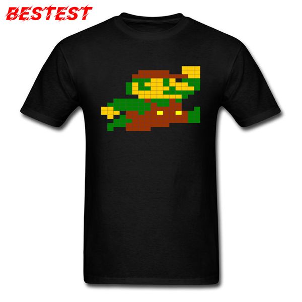 

fitness men tshirt 8-bit mario t-shirt mens t shirts prevailing summer/autumn 80s game tee shirt crew neck pure cotton