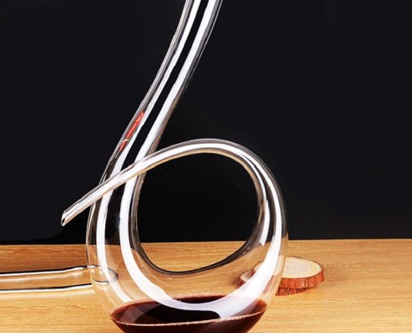 

2020 bar tools transparent lead-glass decanter european style creative glass wine jug separator household wine decanter