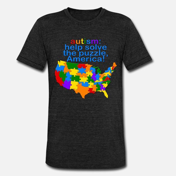 

autism u.s.a. t shirt men printing tee shirt plus size 3xl standard crazy funny spring autumn vintage shirt