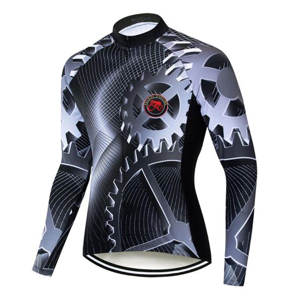 

racing jackets 2021 mtb spring autumn men long sleeve cycling jersey clothing/ pro team mountain road triathlon wear bicycle shirt bike, Black;red