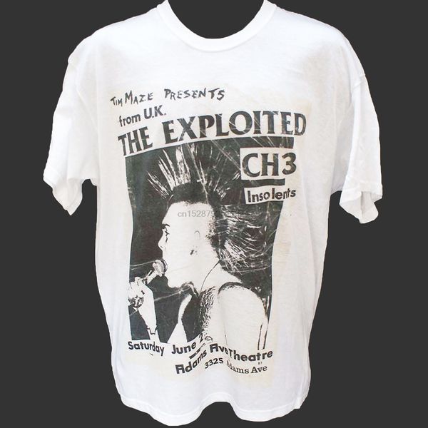 

the exploited hardcore punk rock t-shirt gbh uk subs crass s m l xl 2xl 3xl