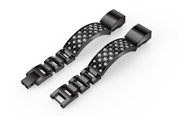 

fitbit alta hr and alta bands,rhinestones stainless steel bands metal wristband for fitbit alta bracelet men women premium replacement