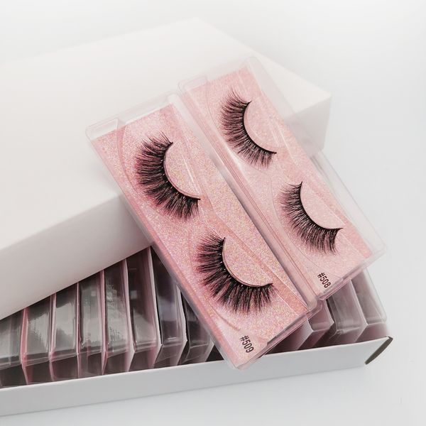 

false eyelashes wholesale 20 pairs mink 3d lashes in bulk makeup eyelash fake