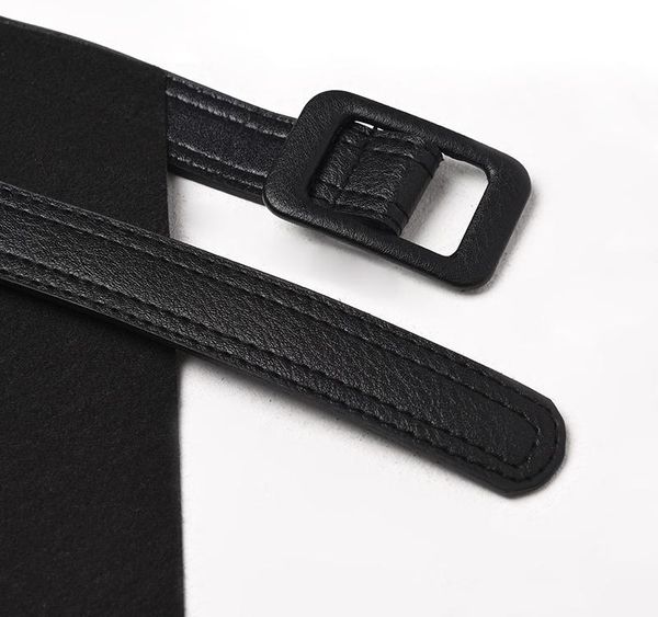 

deat] pu leather black ruffles split joint temperament wide belt personality women new fashion tide all-match spring 202004, Black;brown