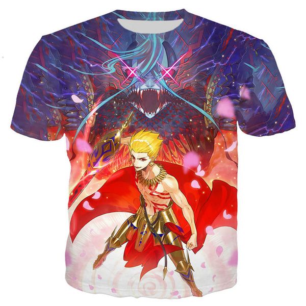 

anime fate grand order summer cool for 3d print shirts funny oversized aesthetic men clothing