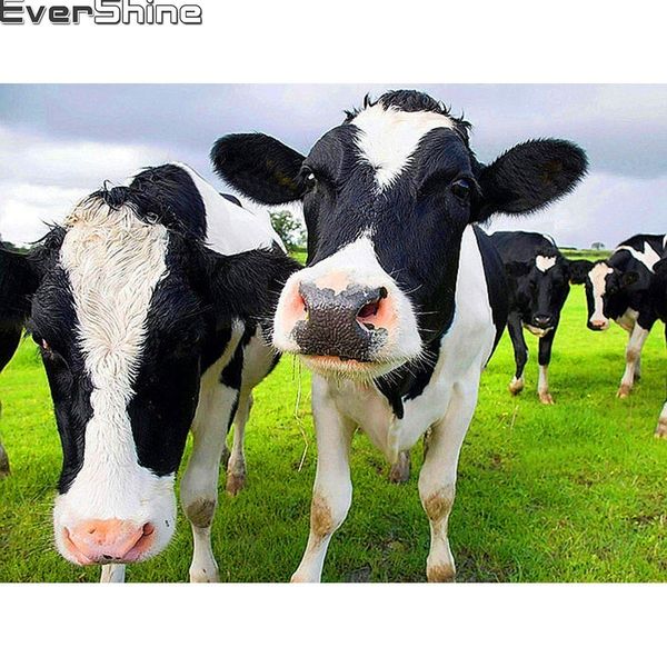 

стены искусства 5d diy алмазных вышивки полного плац корова алмазной картины скота стразы картинка алмазной мозаика животные