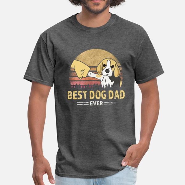 

dog dad ever beagle retro vintage gift t shirt men customize cotton euro size s-3xl solid color graphic comfortable spring autumn