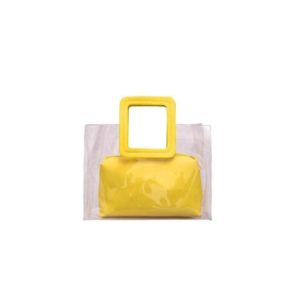 

jelly transparent simple shoulder bag messenger bag