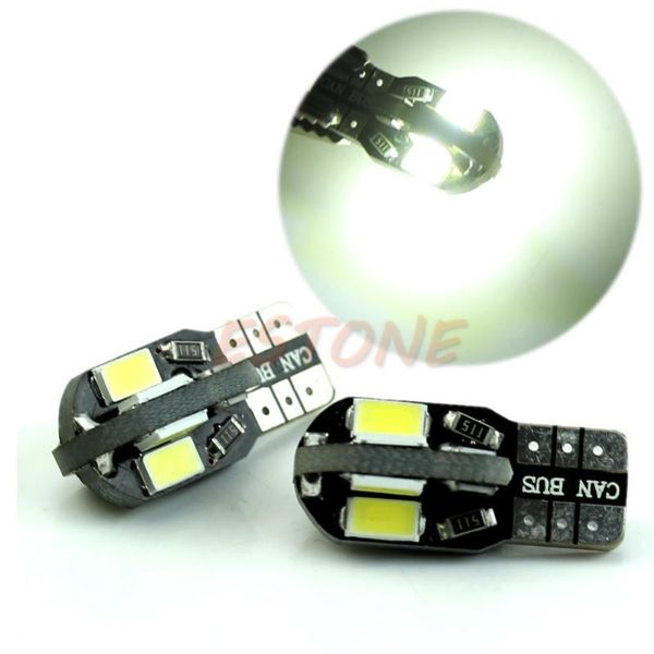 

1pcs new headlight bright 194 168 w5w 8-led 5730 smd canbus wedge side tail car light lamp bulb